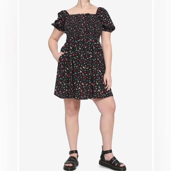 Hot topic fairy mushroom frog smocked dress
